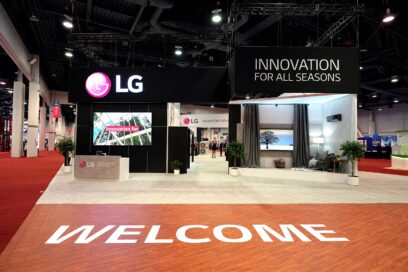 The entrance of LG booth at AHR Expo 2022