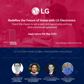The poster image of ‘LG Future Home Global Innovation Challenge’ at ‘Alpha Wolves Summit’ in Warsaw, Poland.