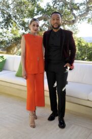 Olivia Palermo and John Legend attend as LG SIGNATURE And John Legend Unveil Limited-Edition Wine At Exclusive Event at Wappo Hill in Napa, California.