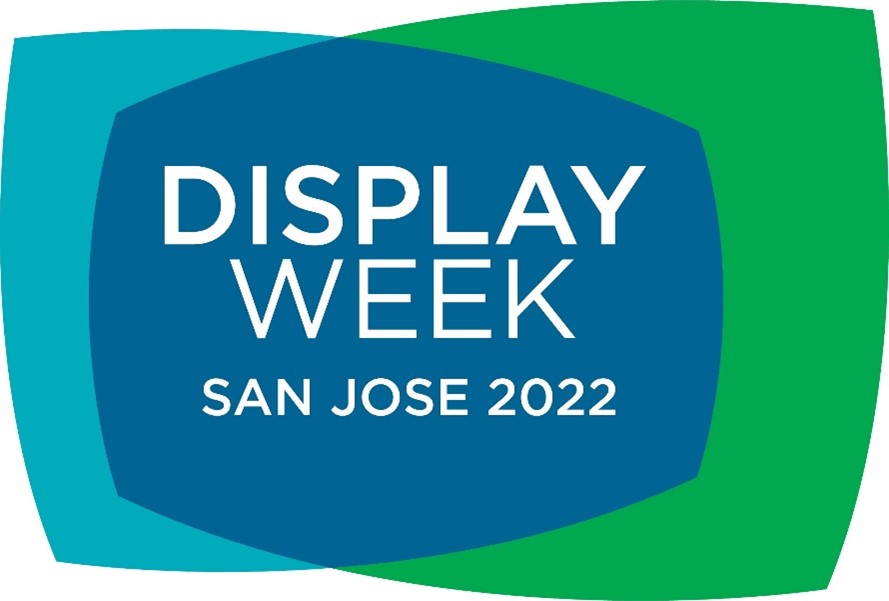 A logo of Display Week 2022 at San Jose