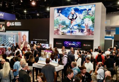 A diverse lineup of LG's LED signage products and autonomous robots showcased in Las Vagas at InfoComm 2022.