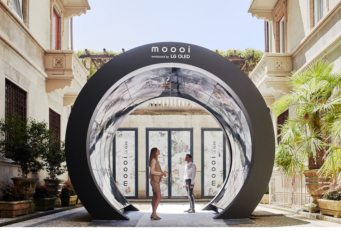 The entrance of LG x Mooi's 'A Life Extraordinary' exhibition