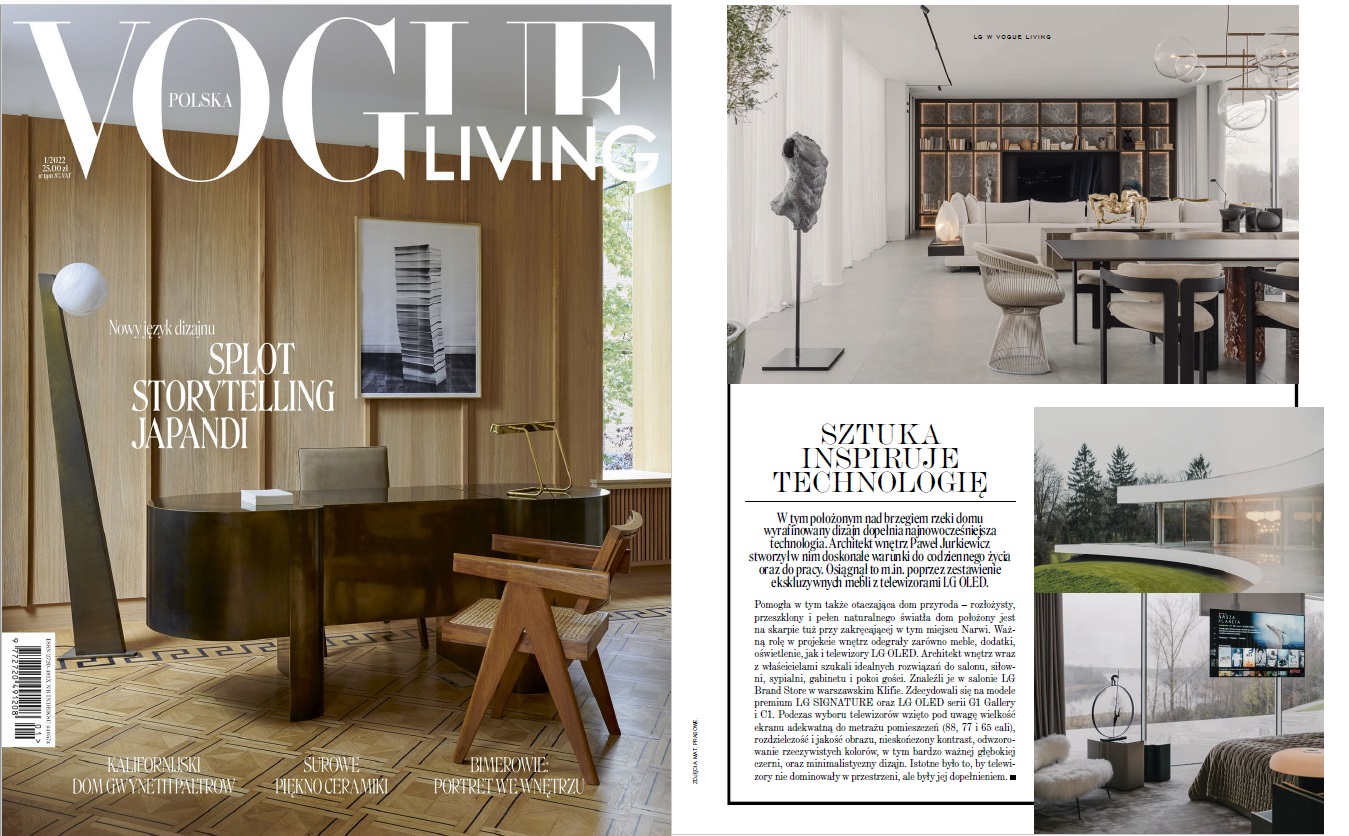 Emphasis Novelist Bedroom Celebrating the Debut of Vogue Polska Living | LG NEWSROOM