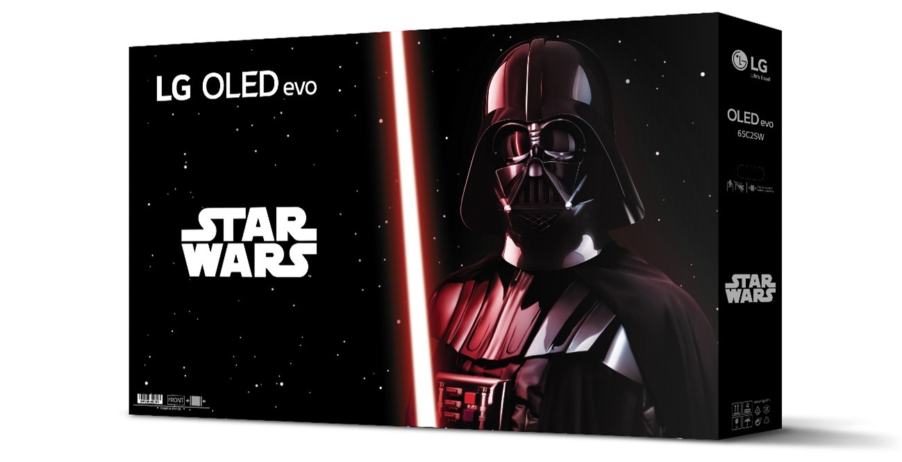The package design of Star Wars™ Special-Edition LG OLED evo