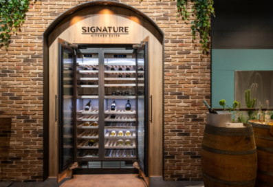 LG SIGNATURE Wine Cellar showcased at Signature Kitchen Suite showroom during Milan Design Week 2022