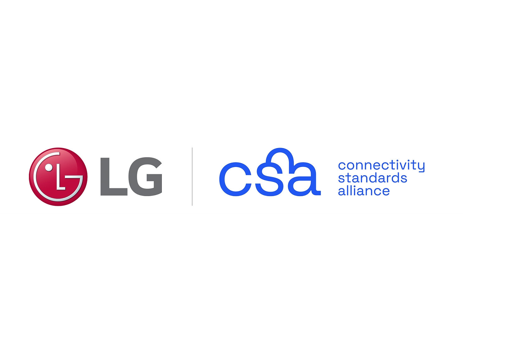 The logo of LG and Connectivity Standards Alliance
