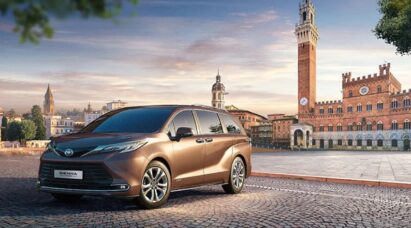 Promotional image of Toyota Sienna at Sienna, Italy