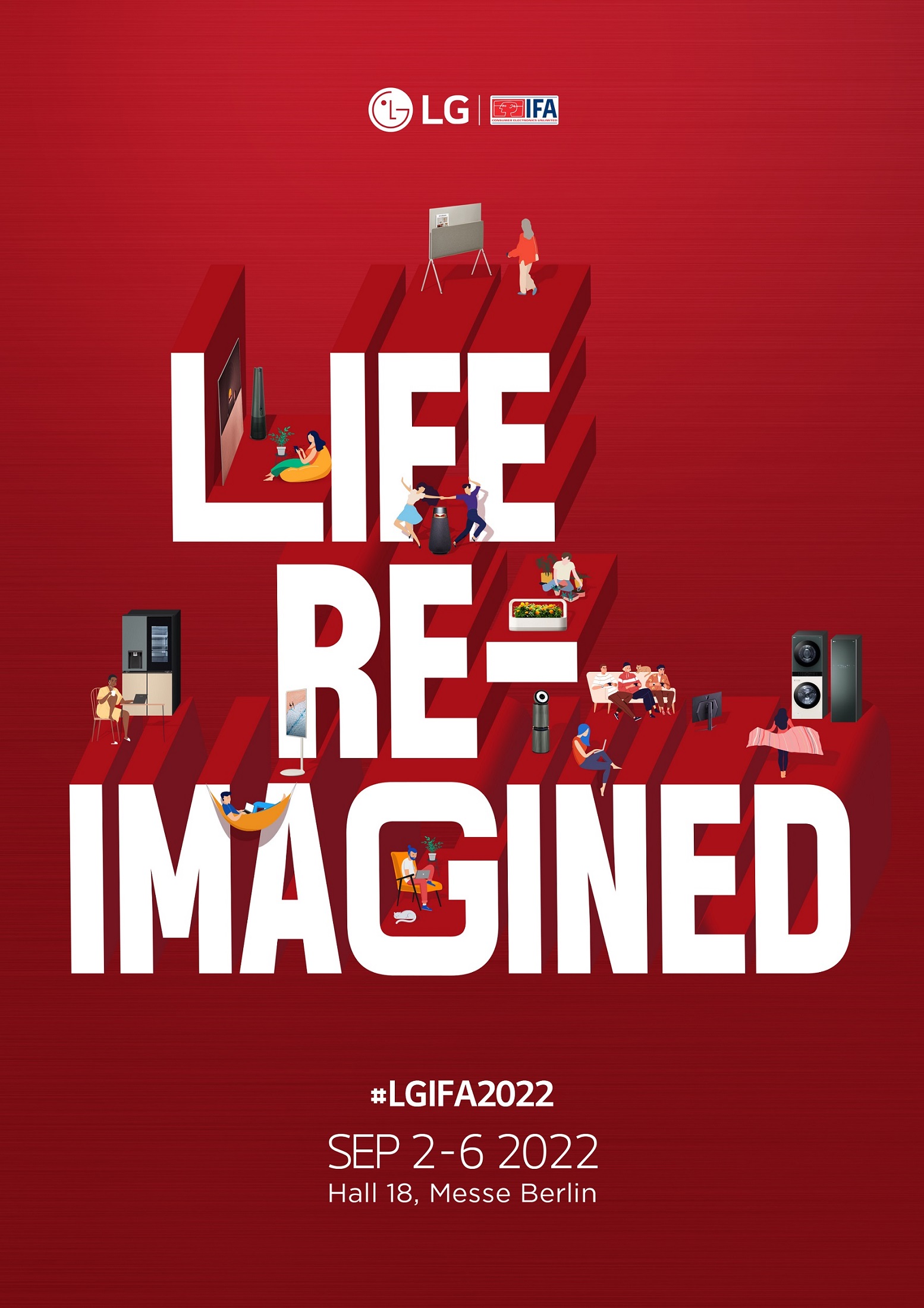 The main promotional image of LG for IFA 2022
