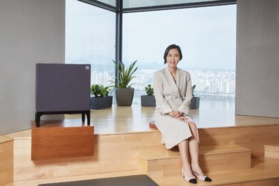 Lee Hyang-eun, managing director of the Customer Experience Innovation Division at LG Electronics, posing for a photo