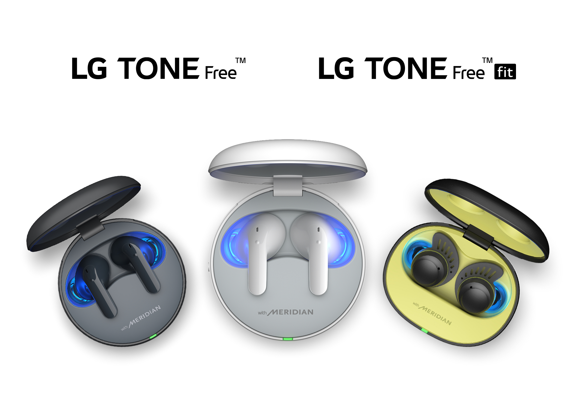 An image of the new LG TONE Free and TONE Free fit lineup 