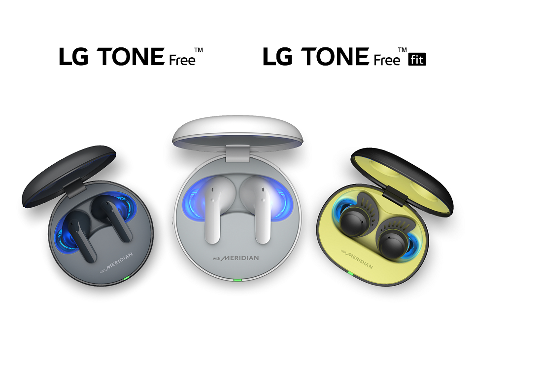 An image of the new LG TONE Free and TONE Free fit lineup