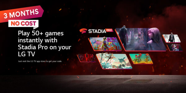 ال‌جی با Google شریک می‌شود تا سه ماه Stadia Pro را با تلویزیون‌های ال‌جی ارائه دهد