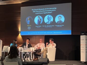 Experts having a discussion at AutoSens Brussels 2022