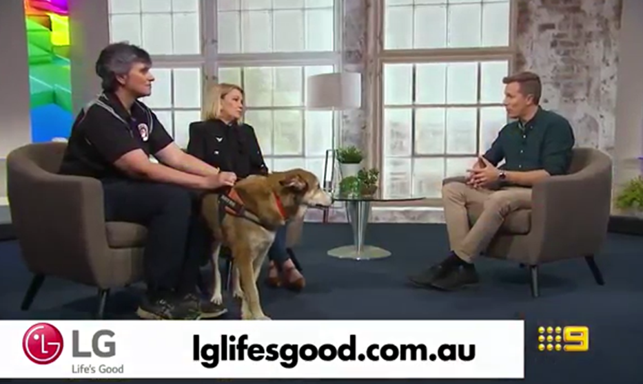 A screenshot of the video with an image of people who were chosen as Local Legends and a website address "lglifesgood.com.au" at the bottom