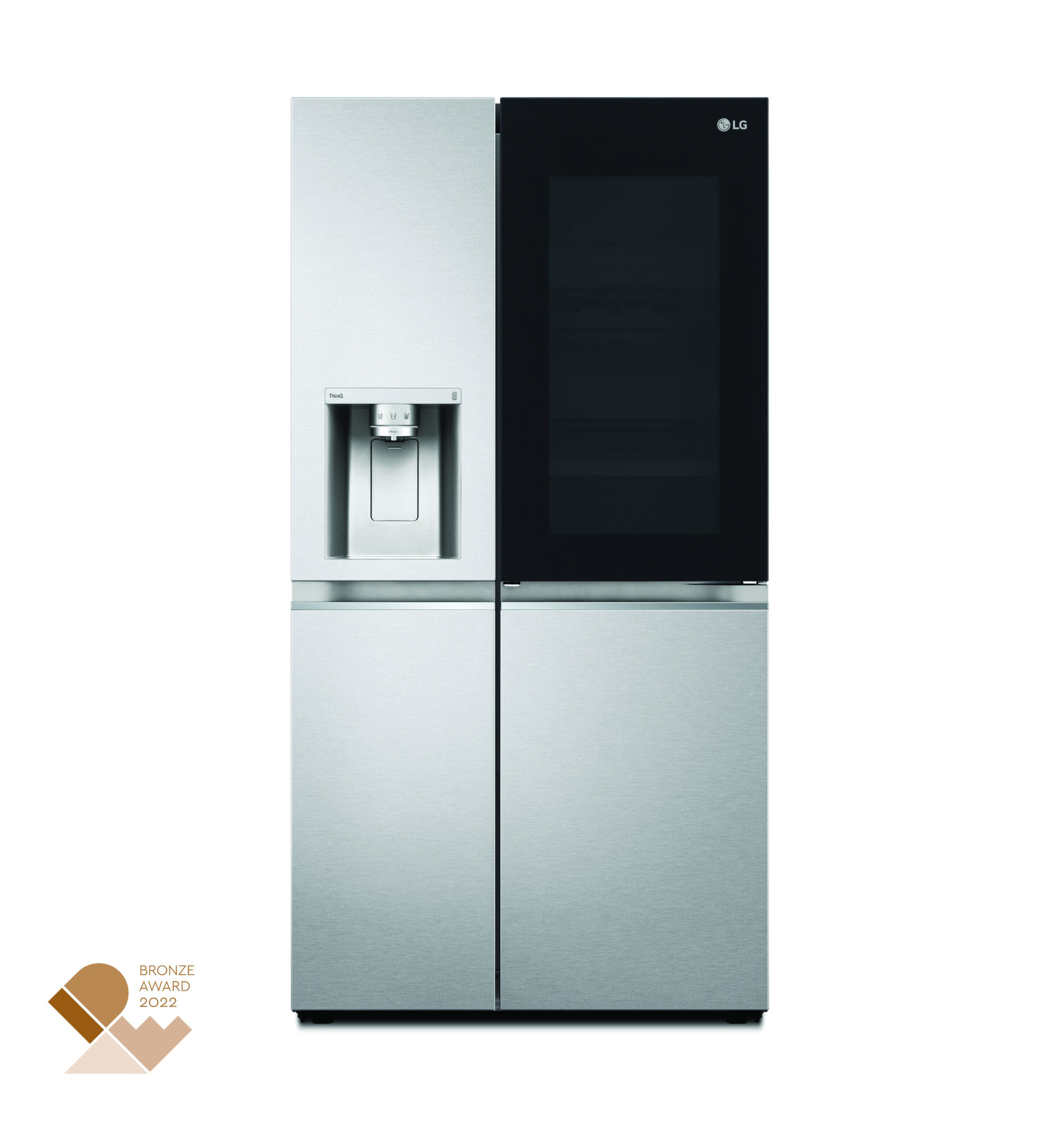 An image of LG InstaView Side-by-Side refrigerator