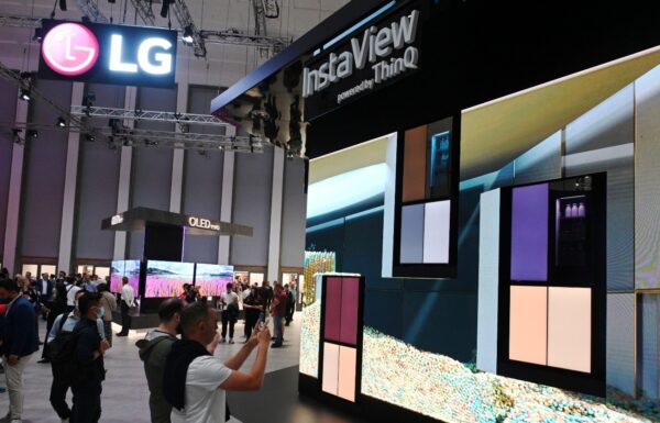 LG MoodUP refrigerators showcased at LG Booth during IFA 2022