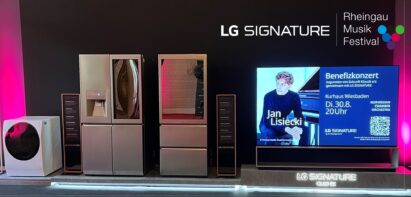 LG SIGNATURE products including LG SIGNATURE OLED R on display at the Rheingau Music Festival 2022