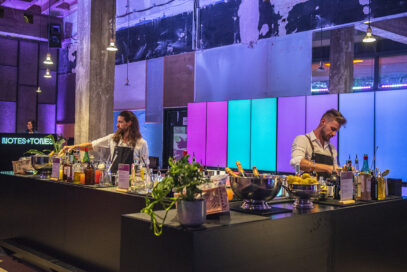 LG hosted a ‘Notes+Tones’ launching party for its new MoodUP refrigerator in Berlin, providing customized mood cocktails at the bar