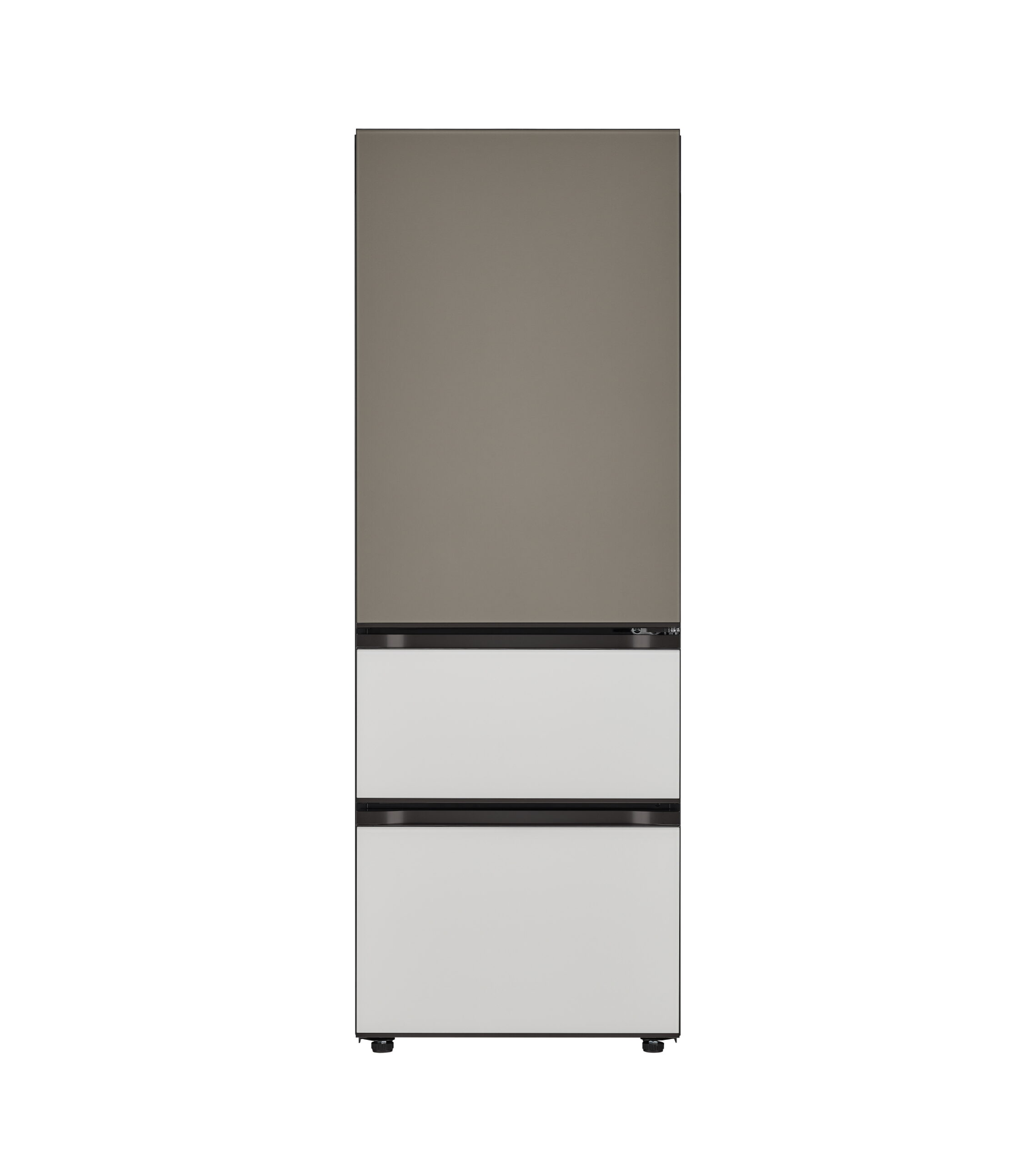 LG MoodUPTM kimchi refrigerator in Lux Gray and Lux White color