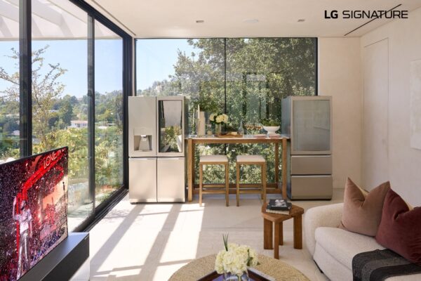 John Legend’s pool cabana furnished with premium LG SIGNATURE products