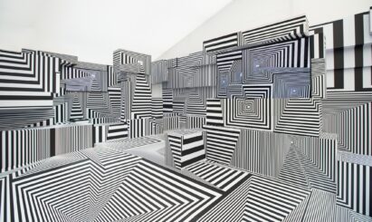 LG OLED-powered “Into the Maze” installation by the German artist, Tobias Rehberger, at Frieze London 2022