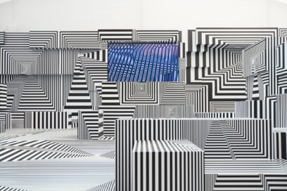 LG OLED-powered “Into the Maze” installation by the German artist, Tobias Rehberger, at Frieze London 2022