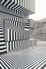 LG OLED-powered “Into the Maze” installation by the German artist, Tobias Rehberger, at Frieze London 2022