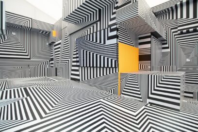 LG OLED-powered “Into the Maze” installation by the German artist, Tobias Rehberger, at Frieze London 2022