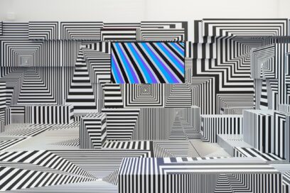 LG OLED-powered “Into the Maze” installation by the German artist, Tobias Rehberger, at Frieze London 2022