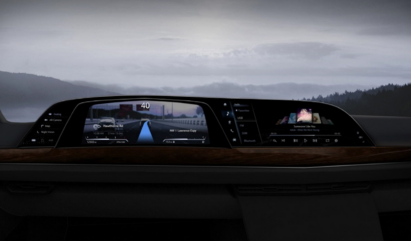 LG’s automotive display in the Cadillac Escalade