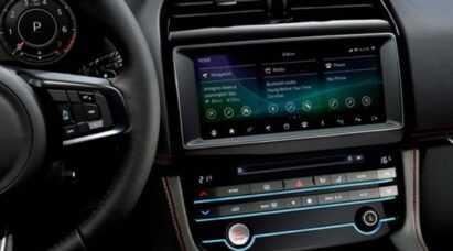 LG’s digital display on the 2020 Jaguar F-PACE