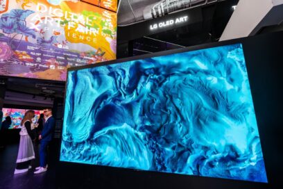 LG OLED installed at Digital Art Fair Xperience Hong Kong