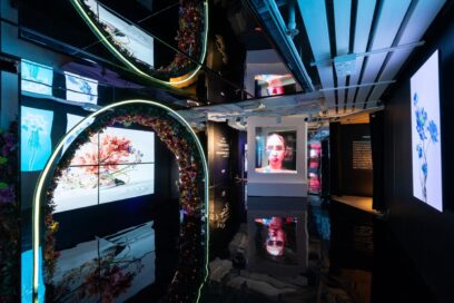 A space filled with LG OLED products during Digital Art Fair Xperience Hong Kong