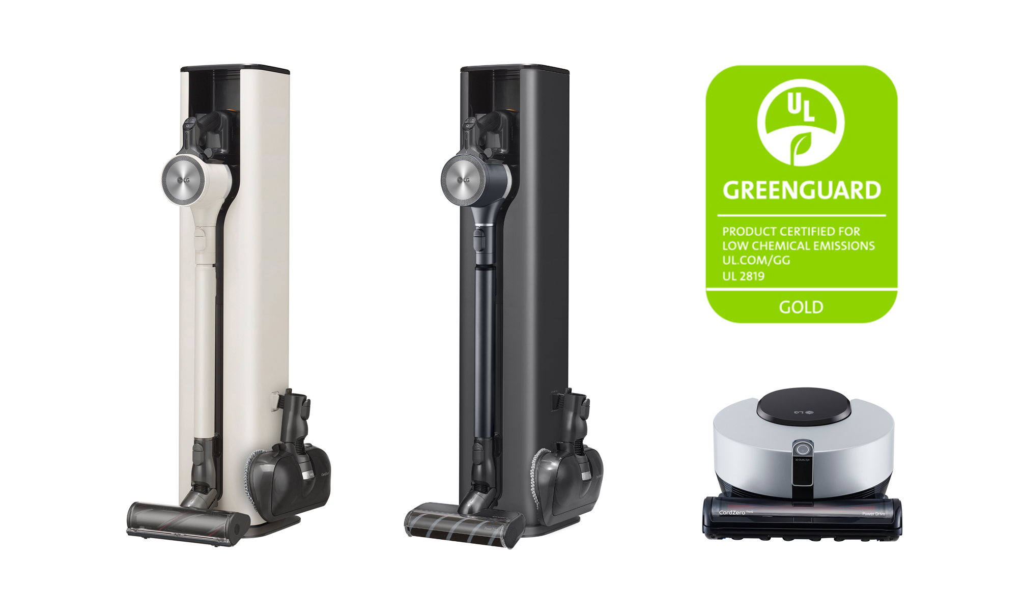 LG’s CordZero™ vacuum lineup products, including the LG CordZeroThinQ A9 Kompressor and CordZero A9 stick vacuums, CordZero R9 robot vacuum and the All-in-One Tower™, are first in the vacuum cleaner category to earn UL’s certification