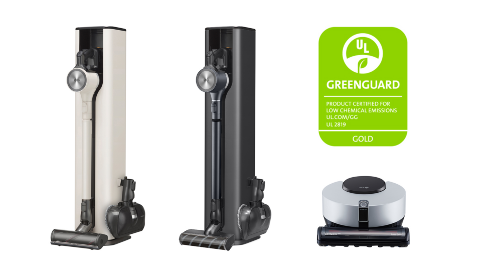 LG’s CordZero™ vacuum lineup products, including the LG CordZeroThinQ A9 Kompressor and CordZero A9 stick vacuums, CordZero R9 robot vacuum and the All-in-One Tower™, are first in the vacuum cleaner category to earn UL’s certification
