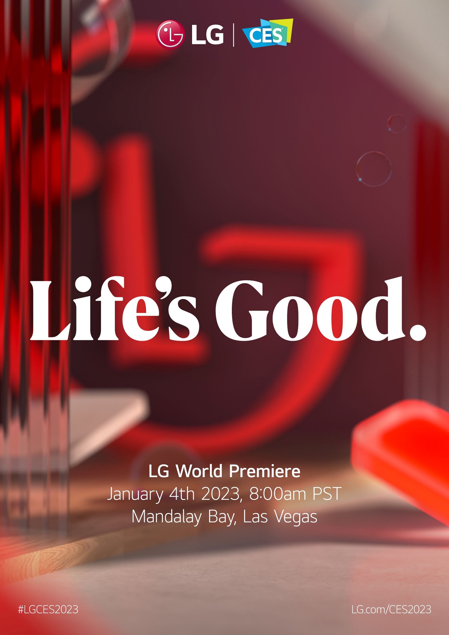 The promotional image of LG for CES 2023_Portrait