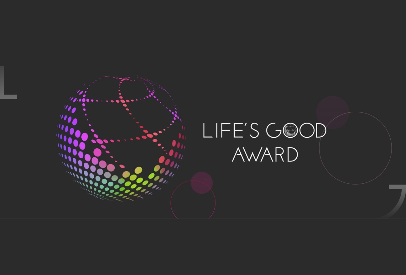 Promotional image of LG's Life's Good Award