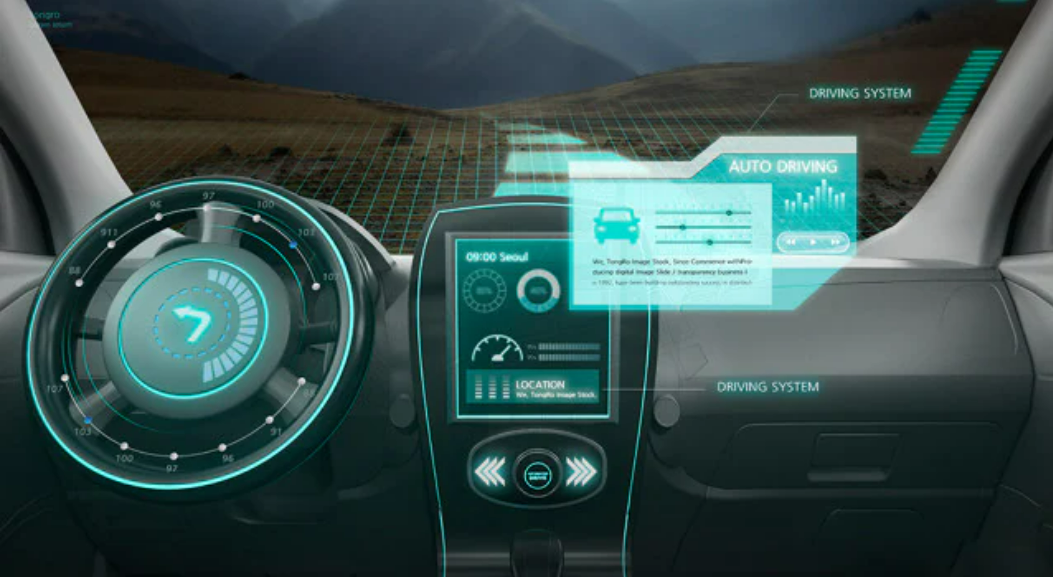 Image depicting the infotainment installed on a vehicle 