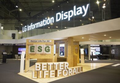 LG's ESG zone at LG's booth at ISE 2023