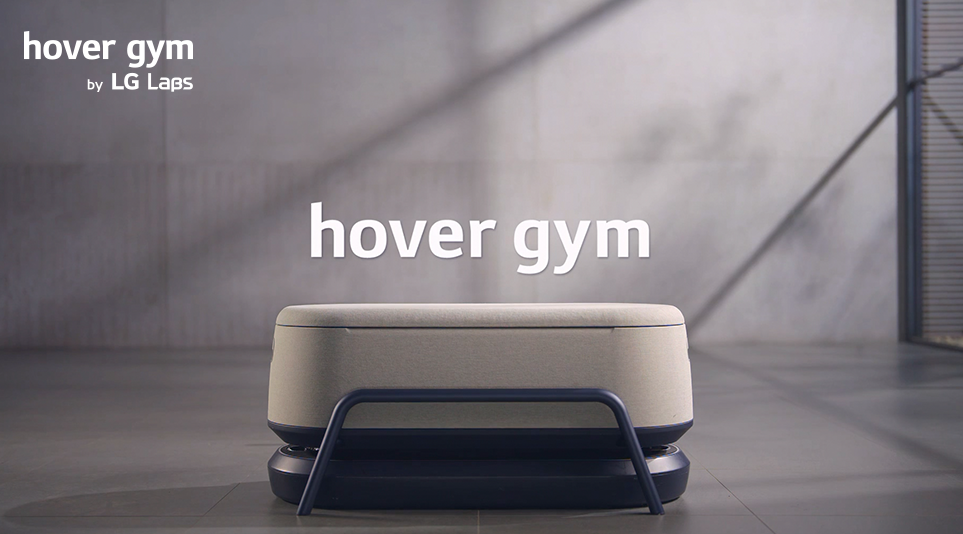 Explore LG Labs 10 An image of a product from hover gym, a space-saving fitness solution