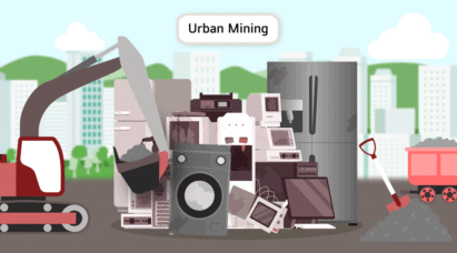 The illustrative GIF image presents the concept of urban mining