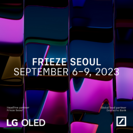 A promotional image of LG Frieze Seoul with 