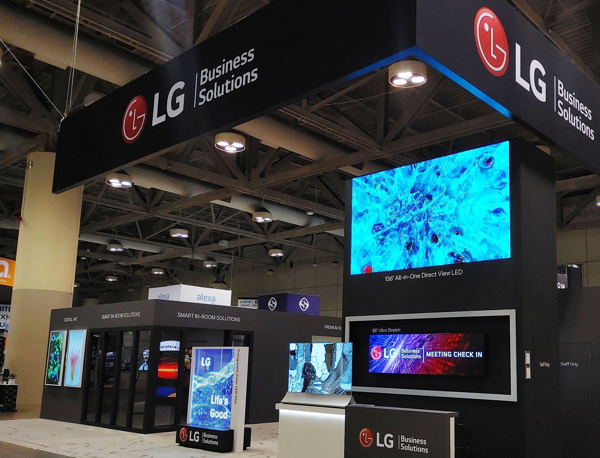 LG booth in HITEC 2023