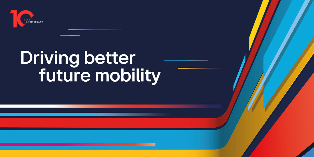 Theme ‘Driving better future mobility’ written on a design image