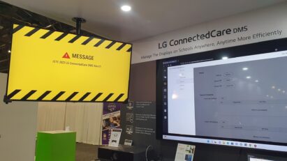 LG ConnectedCare DMS sending notification message to LG CreateBoard