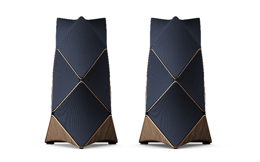 Front view of Bang & Olufsen’s Beolab 90 speakers