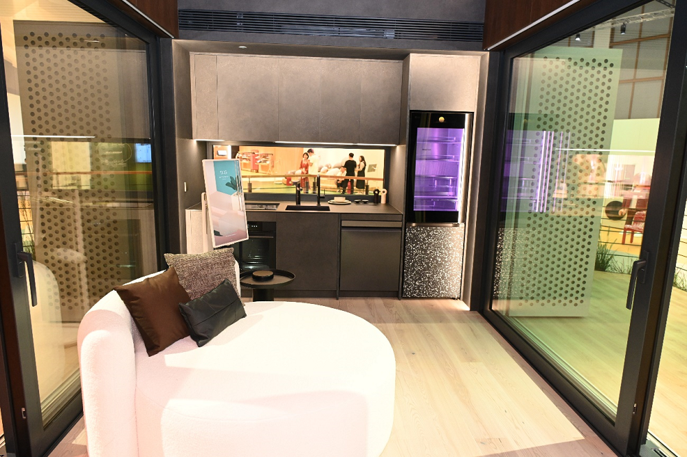 A room inside LG Smart Cottage displayed at IFA 2023