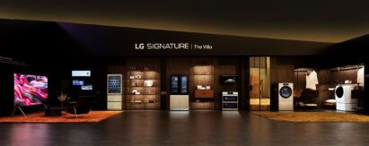 A front picture of the LG SIGNATURE booth at IFA 2023