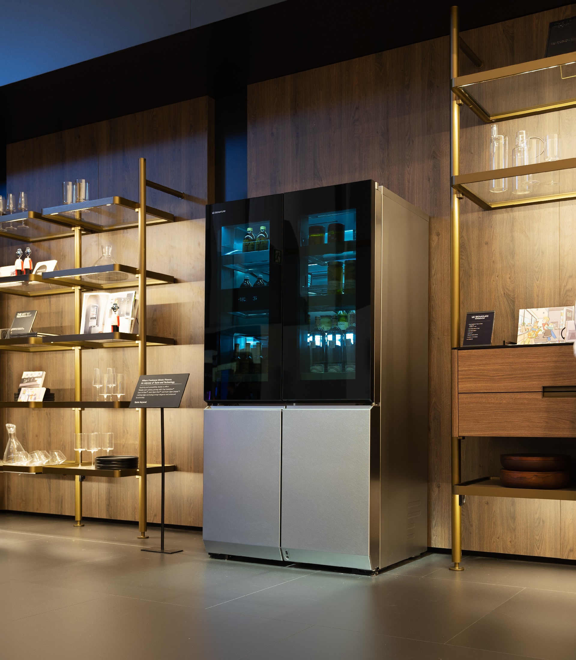 LG SIGNATURE Dual InstaView refrigerator at the IFA 2023