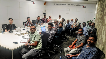 Researchers from LG headquarters (HQ) and LGSI collaborating in Bengaluru, India